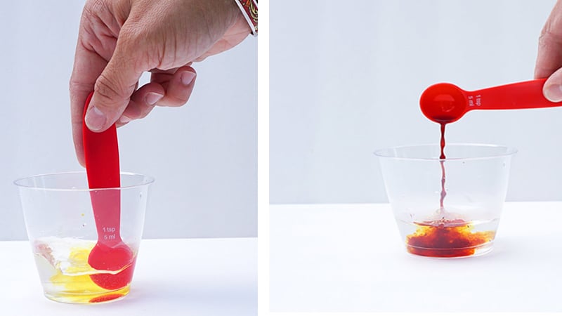 Cool experiment with changing colors color changing solutions