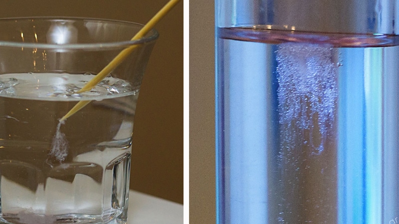A science experiment for kids teaching DNA dna extraction in the kitchen