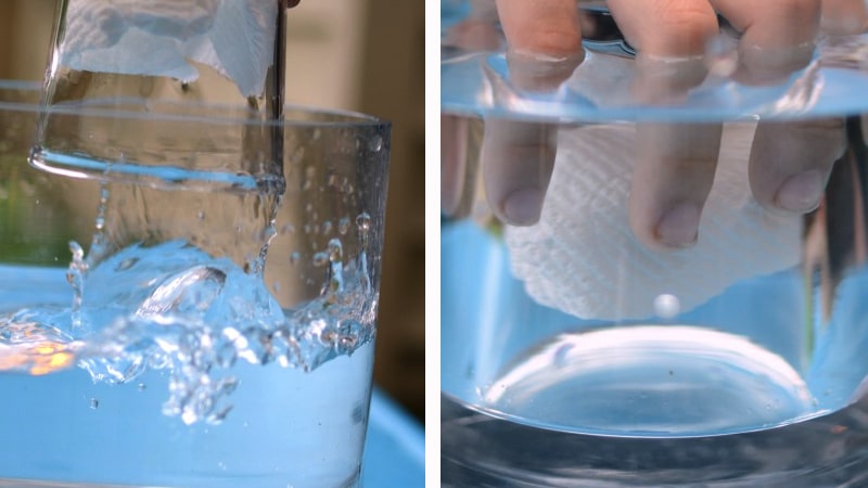 How to keep paper towels dry in water dry paper in water