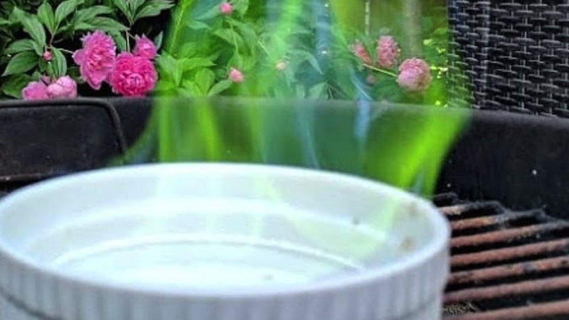 Watch fire turn green dragon fire