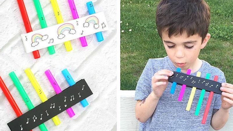 How to make a flute out of straws straw flute