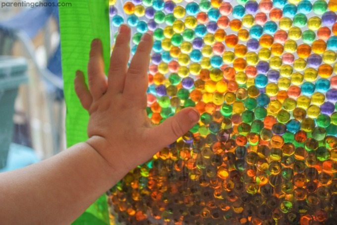 Stained Glass with Water Beads