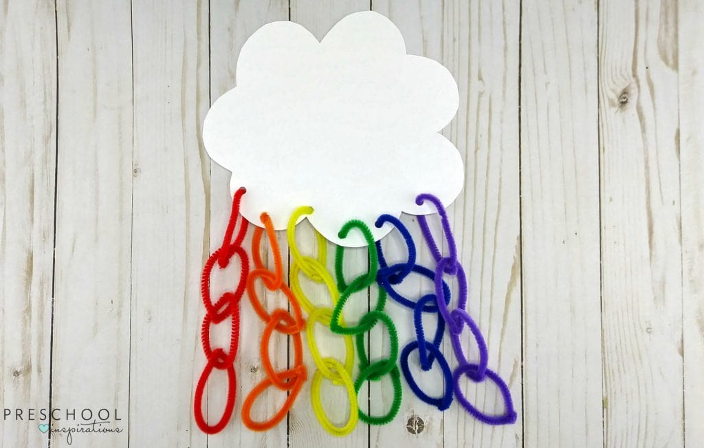Pipe Cleaner Loop Rainbow Cloud