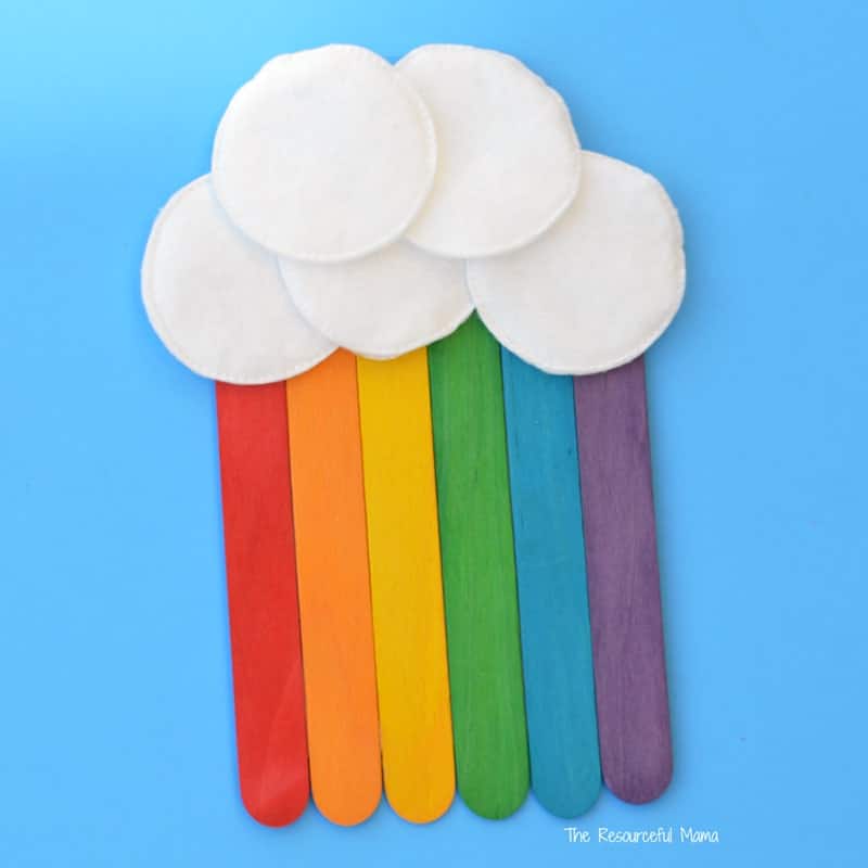 Popsicle Stick Rainbow