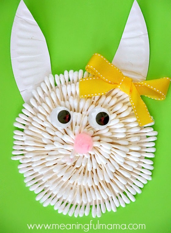 Bunny Face Q-Tip Craft