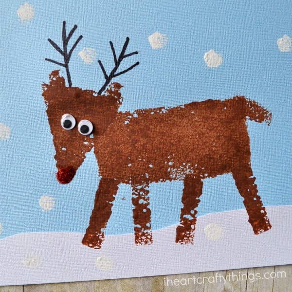 Spongy Reindeer Craft