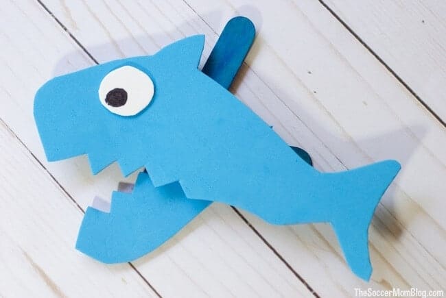 Easy Moveable Shark Puppet