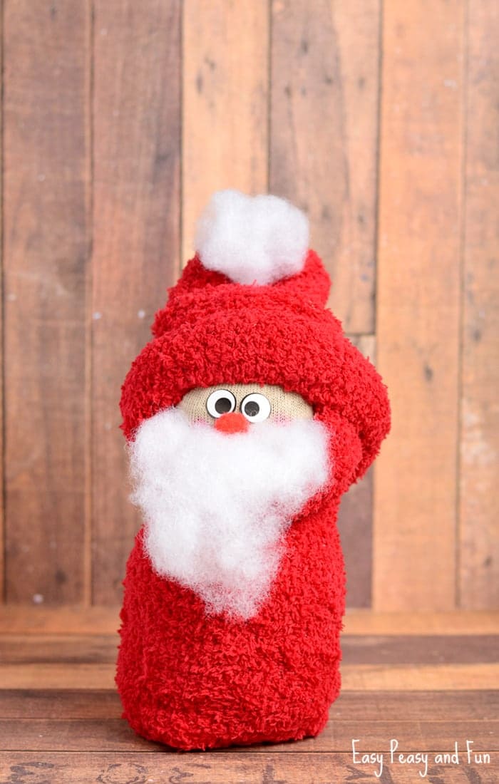Warm And Fuzzy Santa Craft