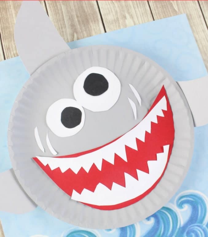 Quick Paper Plate Shark Craft