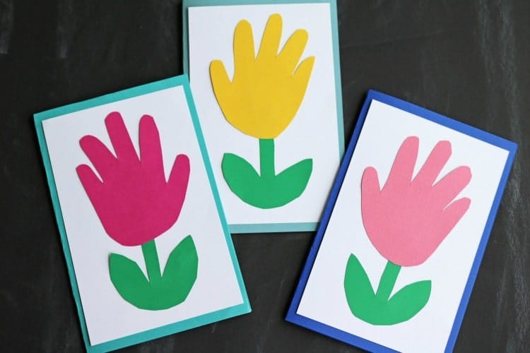 Handprint Keepsake Flower Craft