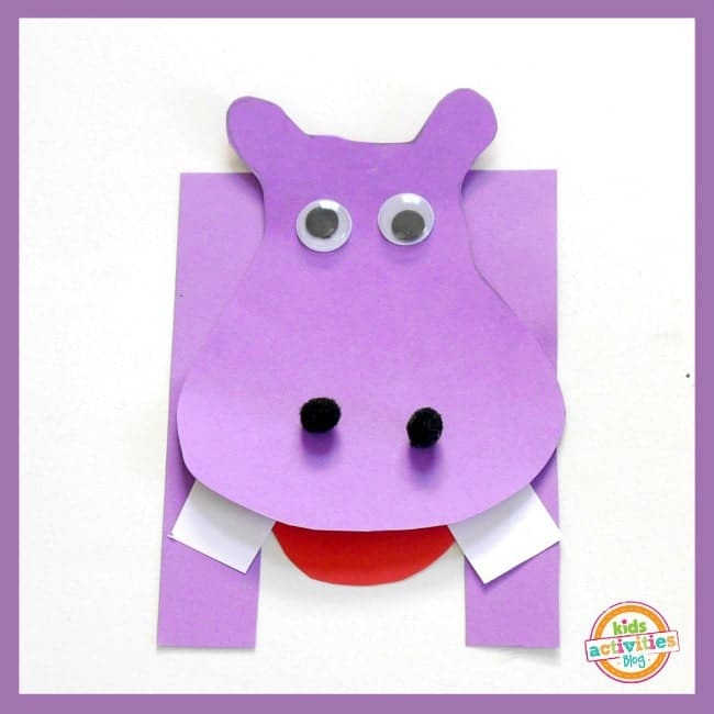 Sassy Purple Hippo Craft