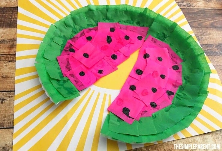 A Slice Of Watermelon Tissue Paper Craft