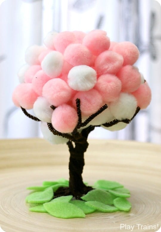 Spring Blossom Pom-Pom Craft