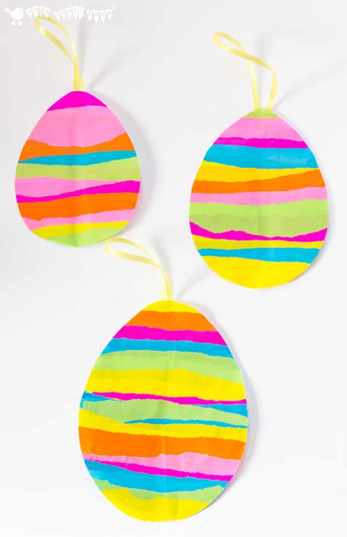 Easter Egg Tissue Paper Window Decals