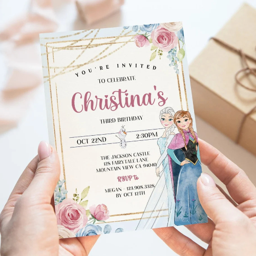 Frozen Invitations On Etsy