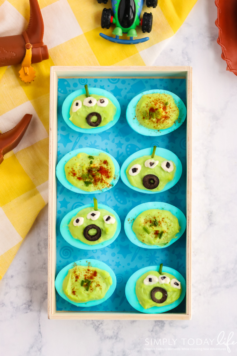 Toy Story Alien Deviled Eggs