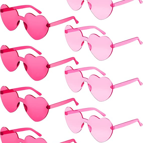 Pink Heart Glasses