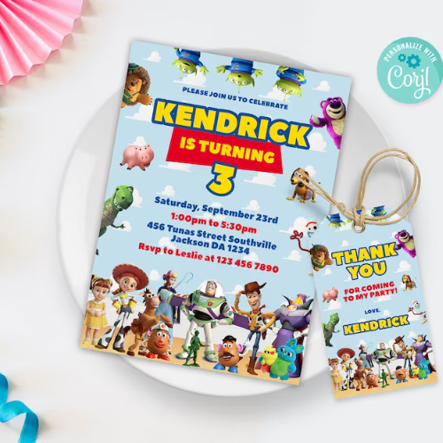 Toy Story Birthday Invitations