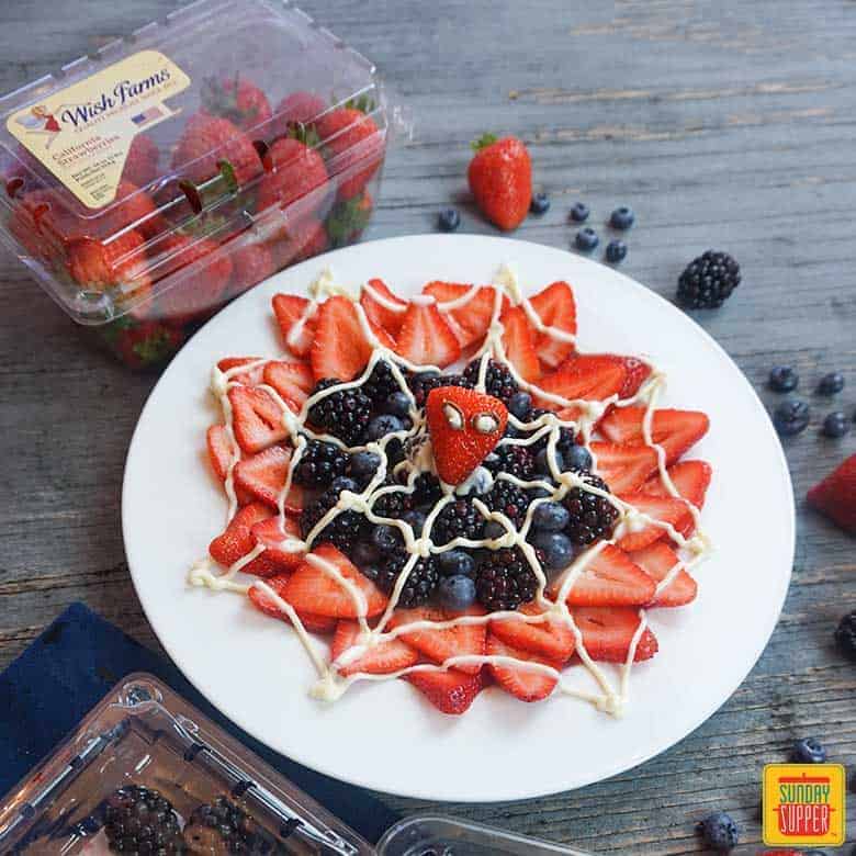 Spiderweb Fruit Platter