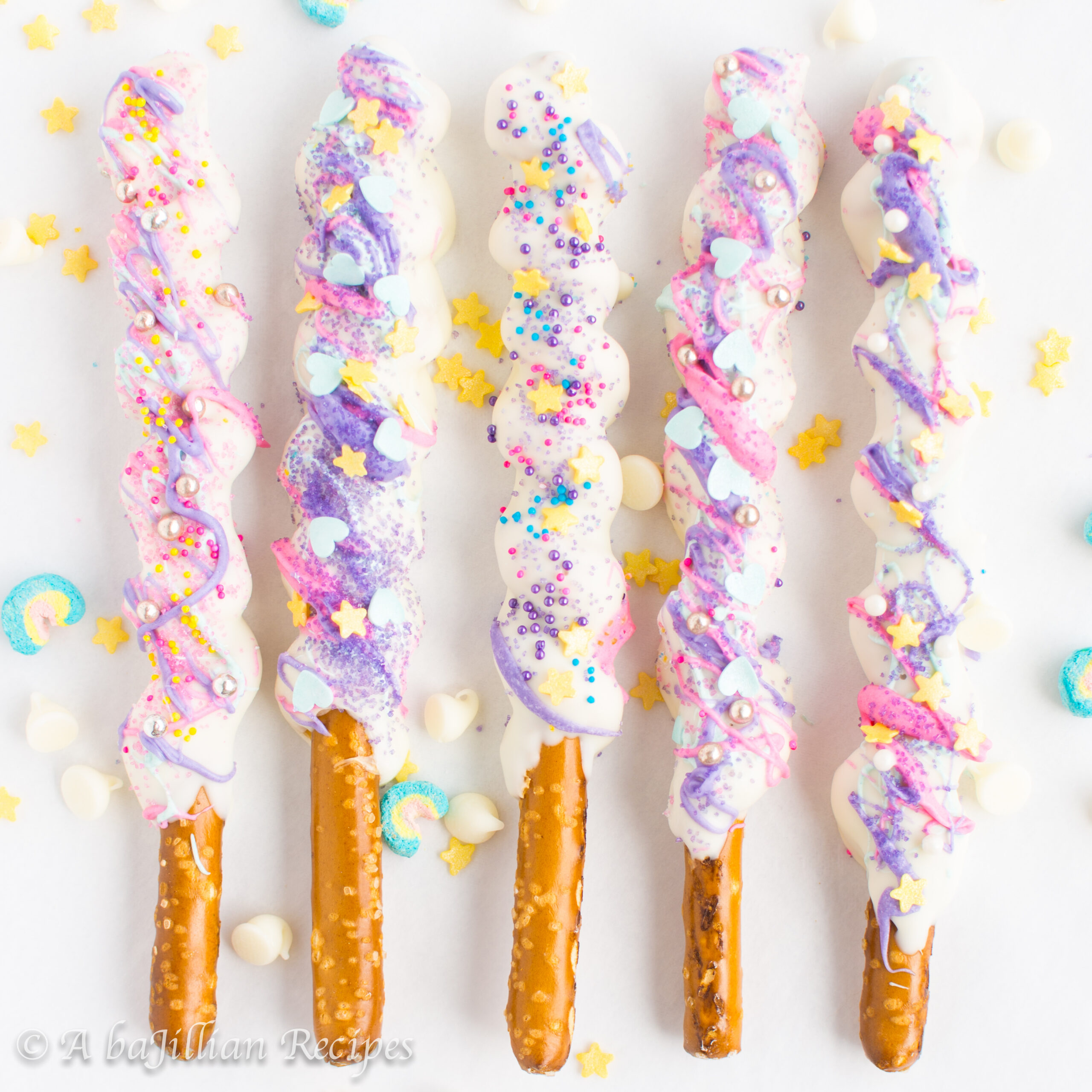 Unicorn Horn Pretzel Sticks