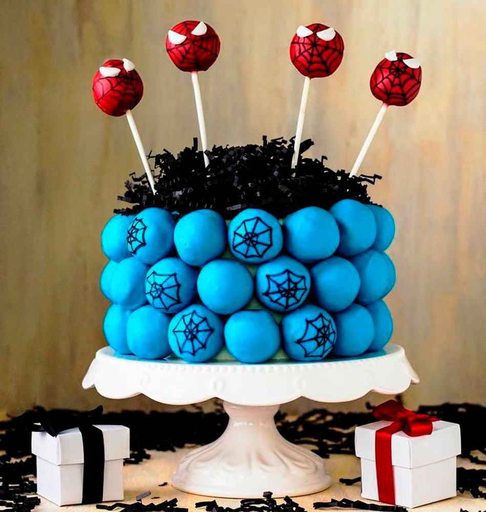 Spiderman Cake Ball Cake