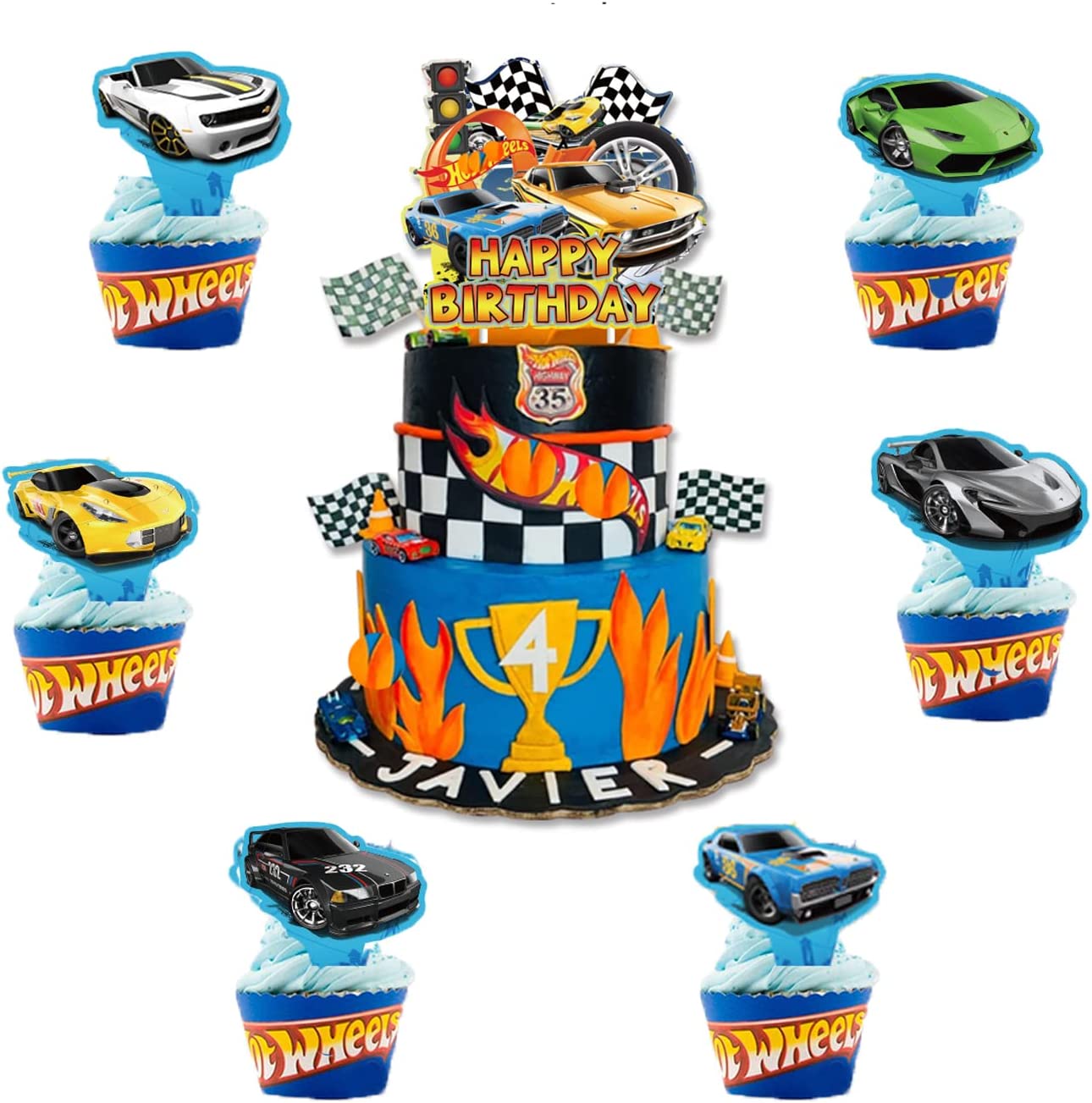 Hot Wheels Cake Topper