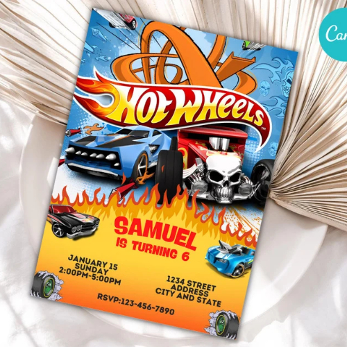 Hot Wheels Invitations On Etsy