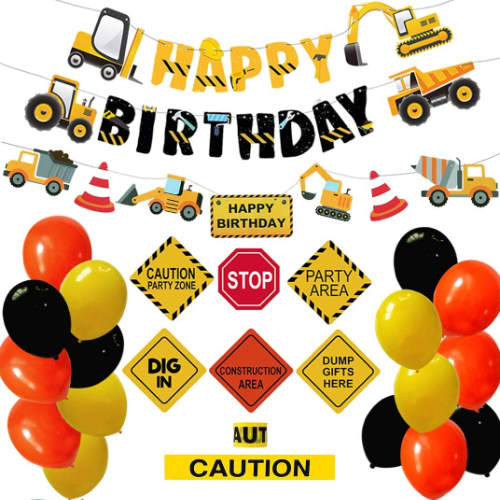 Construction Party Decoration Pack