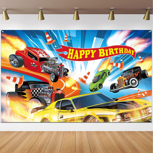 Hot Wheels Party Backdrop