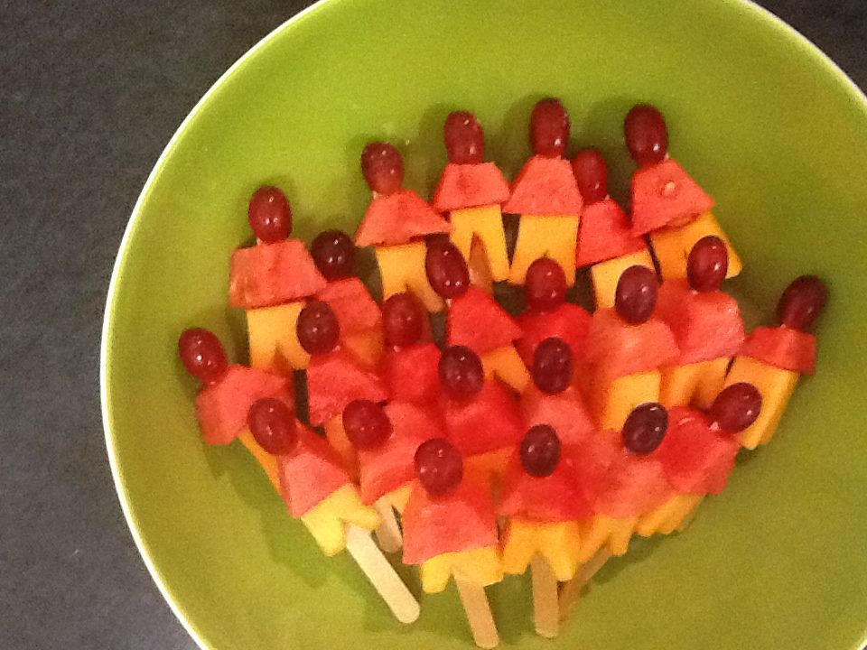 LEGO Figure Fruit Kabobs