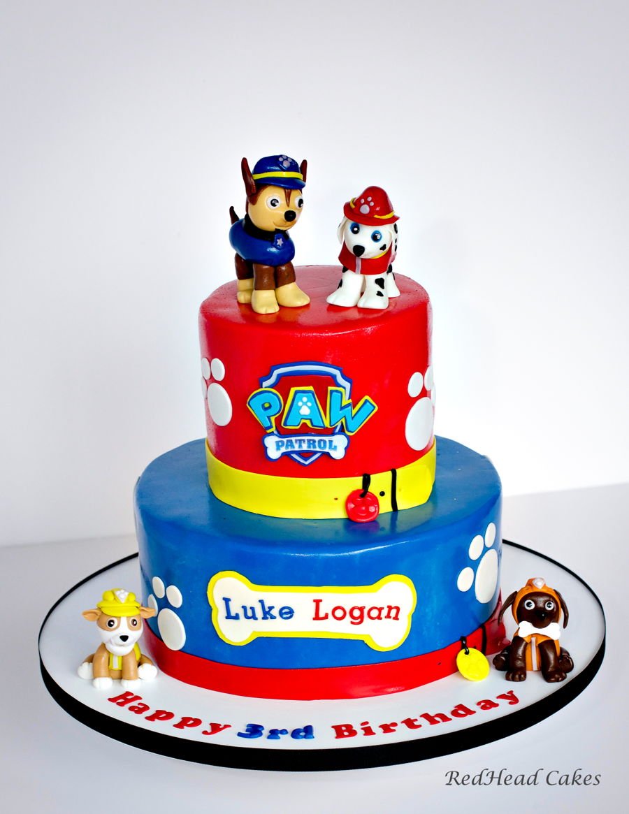 Tiered Paw Patrol Cake