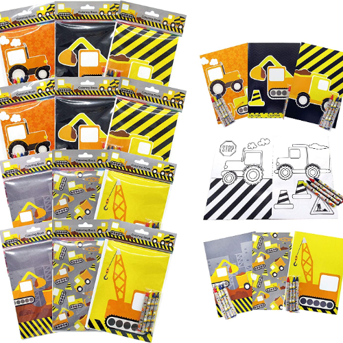 Construction Coloring Book Sets