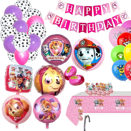 Pink Paw Patrol Decorations Pack